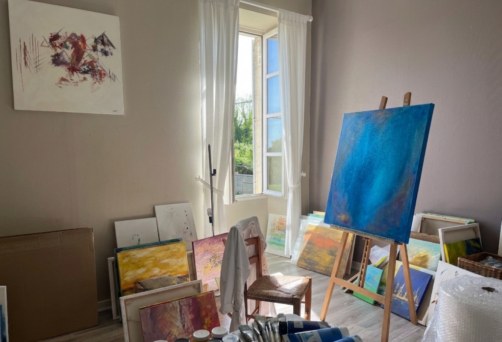 Atelier de peinture de Béatrice Flandrois